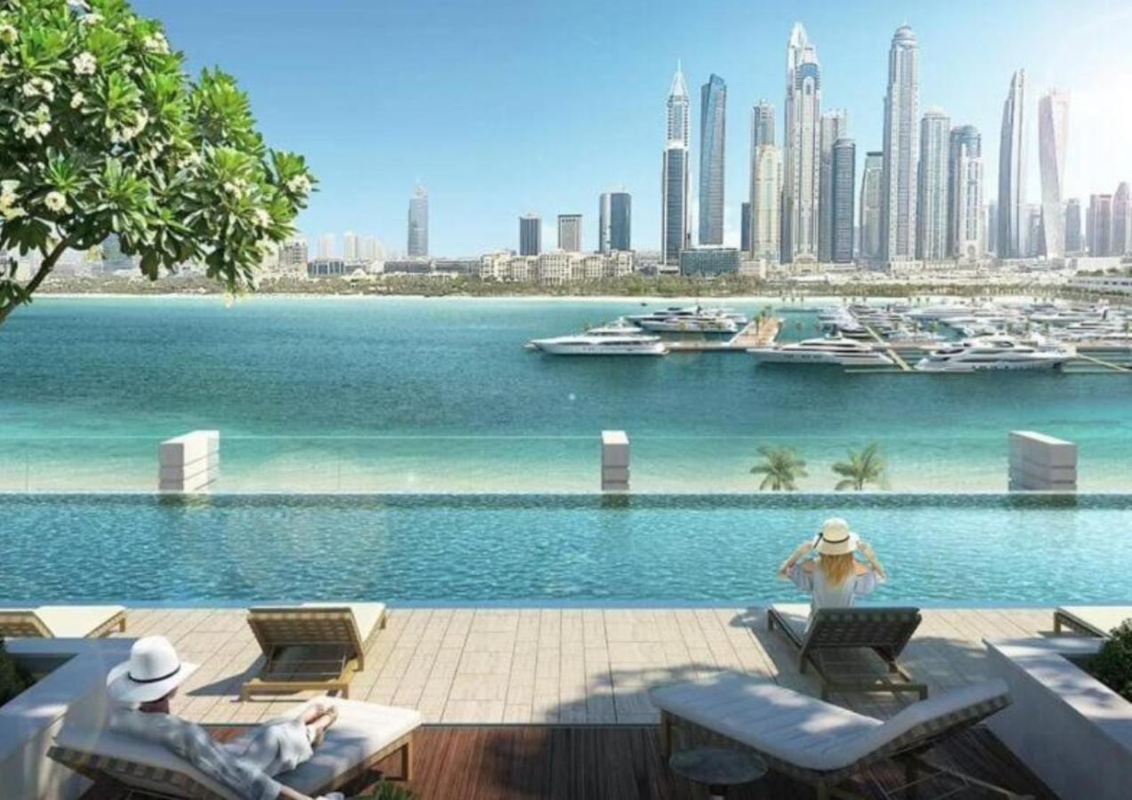 Ultra Luxury Emaar Beachfront - Private Beach And Pool Дубай Екстериор снимка