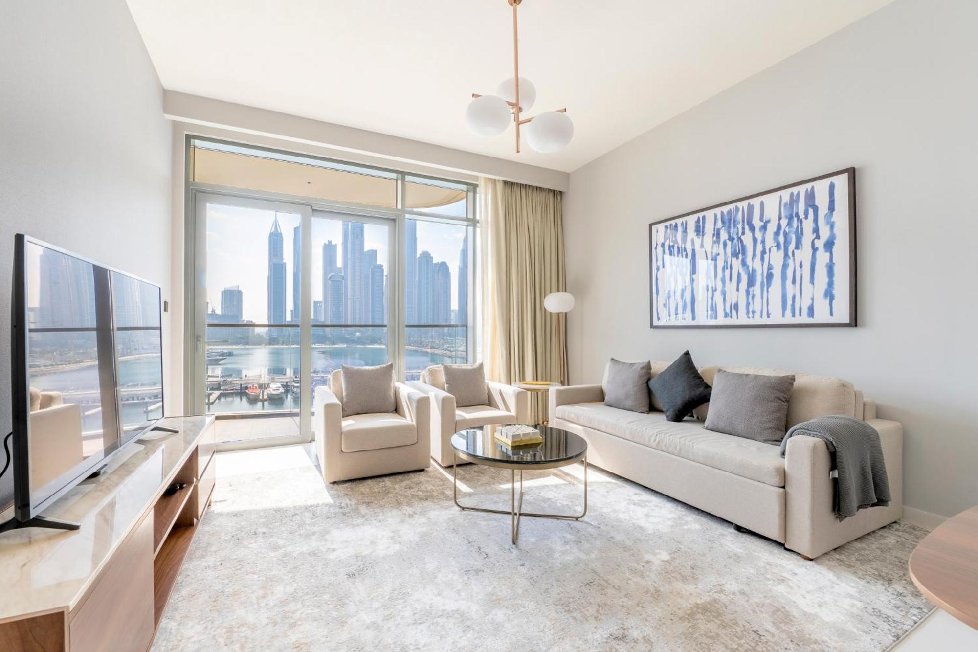 Ultra Luxury Emaar Beachfront - Private Beach And Pool Дубай Екстериор снимка