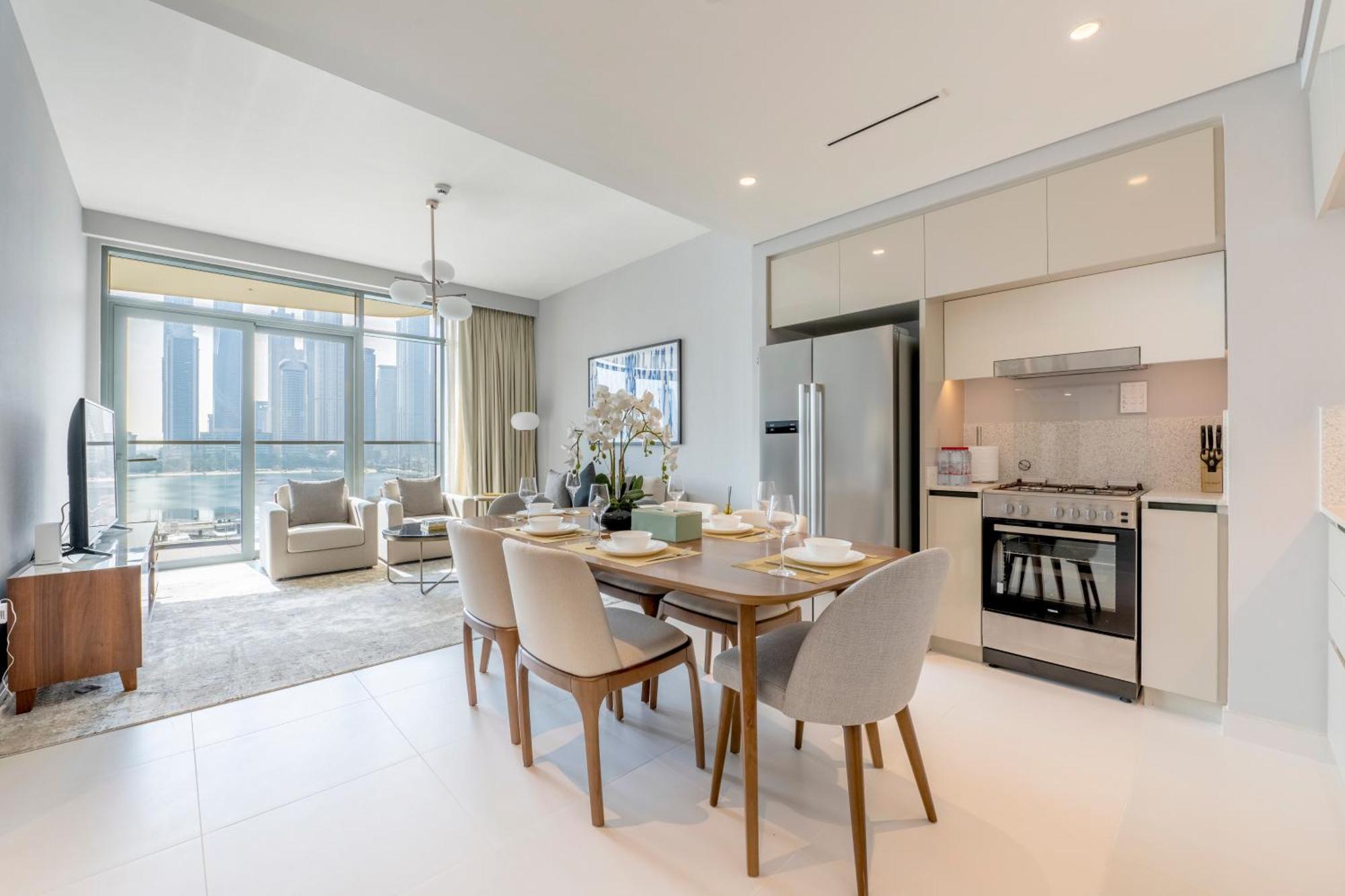 Ultra Luxury Emaar Beachfront - Private Beach And Pool Дубай Екстериор снимка
